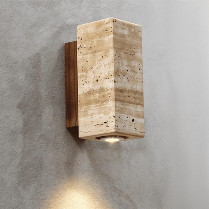 Arandela Japonesa de Mármol Estilo Wabi Sabi