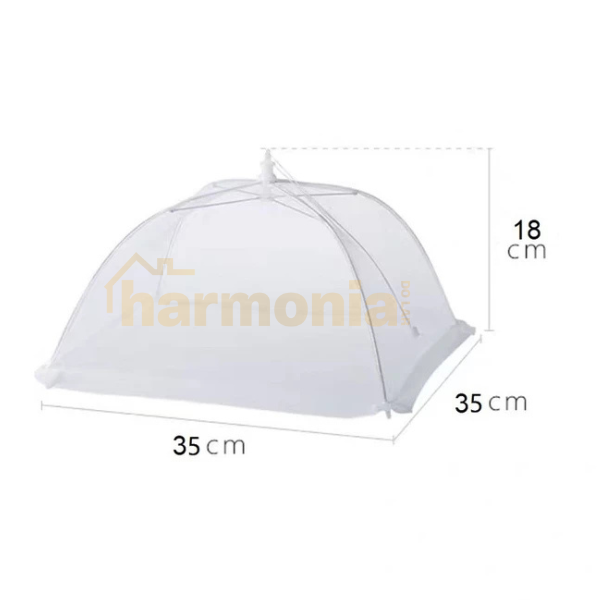 Tela Protectora de Alimentos Gris Plegable