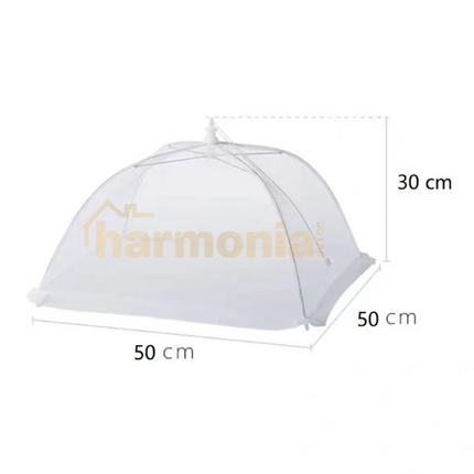 Tela Protectora de Alimentos Gris Plegable