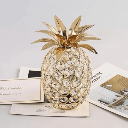 Adorno decorativo de frutas cristal moderno