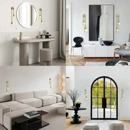 Arandela de Pared LED Colgante Sofisticada Doble