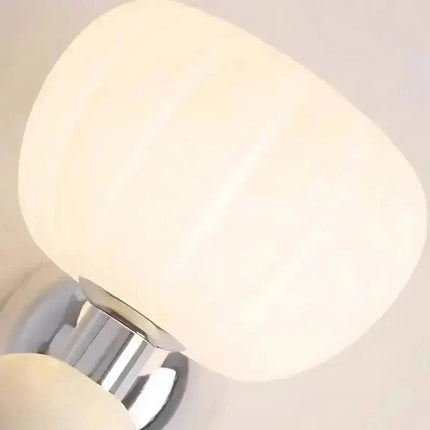 Arandela Doble Interna y Decorativa Estilo Calabaza
