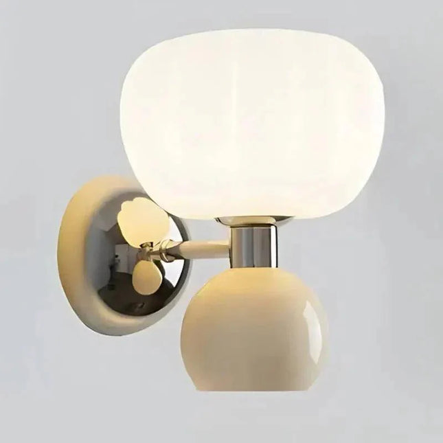 Arandela Doble Interna y Decorativa Estilo Calabaza