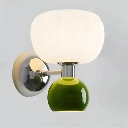Arandela Doble Interna y Decorativa Estilo Calabaza