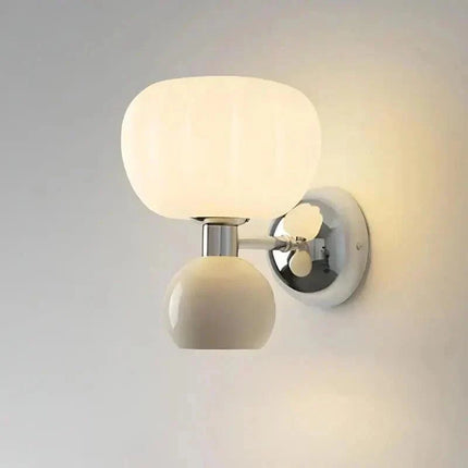 Arandela Doble Interna y Decorativa Estilo Calabaza