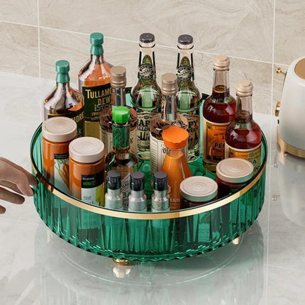 Bandeja Decorativa Espejada para Baño/Cocina Redonda