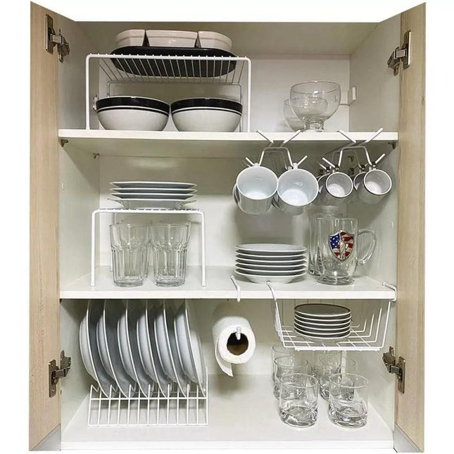 Conjunto Organizador Metálico para Armario - 7 Piezas