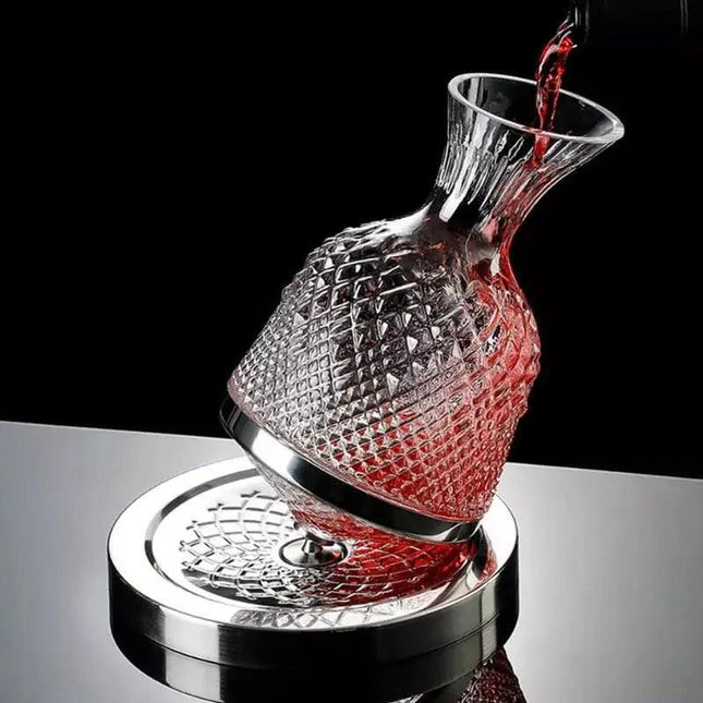 Decantador de vino recipiente de vidrio cristal decantador - Zenithi Hogar