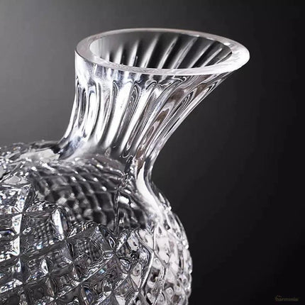 Decantador de vino recipiente de vidrio cristal decantador - Zenithi Hogar