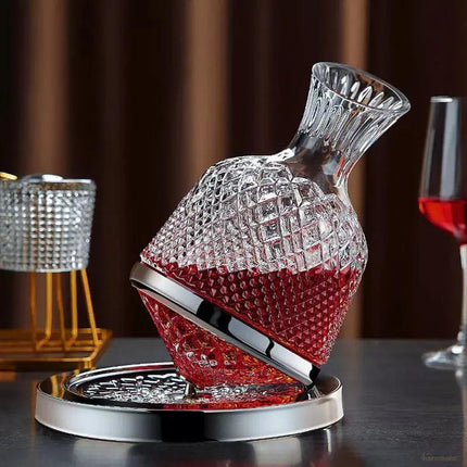Decantador de vino recipiente de vidrio cristal decantador - Zenithi Hogar