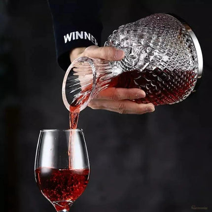 Decantador de vino recipiente de vidrio cristal decantador - Zenithi Hogar