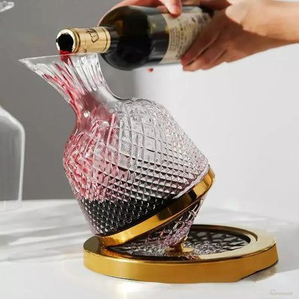 Decantador de vino recipiente de vidrio cristal decantador - Zenithi Hogar