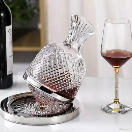 Decantador de vino recipiente de vidrio cristal decantador - Zenithi Hogar
