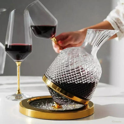 Decantador de vino recipiente de vidrio cristal decantador - Zenithi Hogar