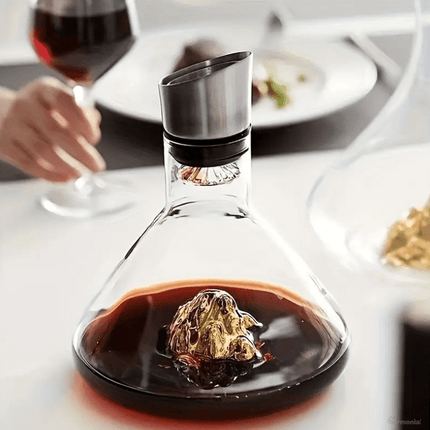Decantador de Vino Vidrio Iceberg Aerador Home Bar - Zenithi Hogar