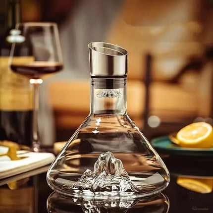 Decantador de Vino Vidrio Iceberg Aerador Home Bar - Zenithi Hogar