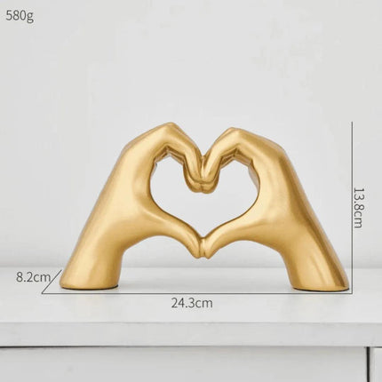 Escultura Decorativa Abstracta Mano Love