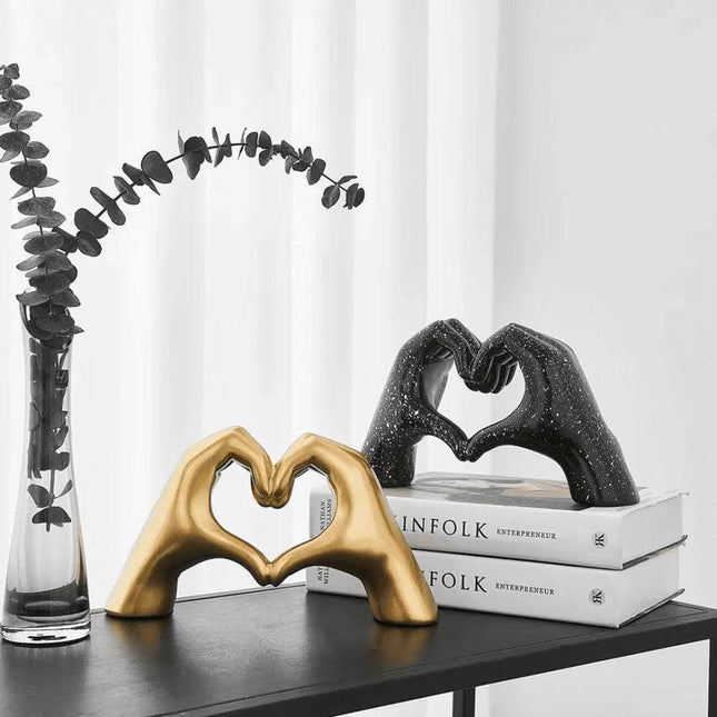 Escultura Decorativa Abstracta Mano Love