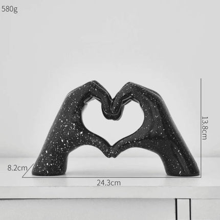 Escultura Decorativa Abstracta Mano Love
