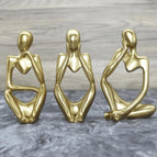 3 Piezas  Dorado