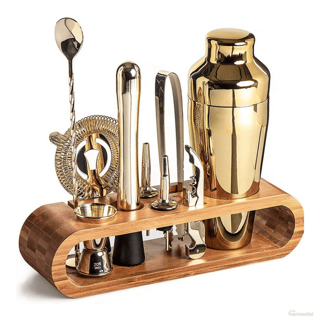 Kit Coctelera de Acero Inoxidable Drinks Cocktails - Zenithi Hogar