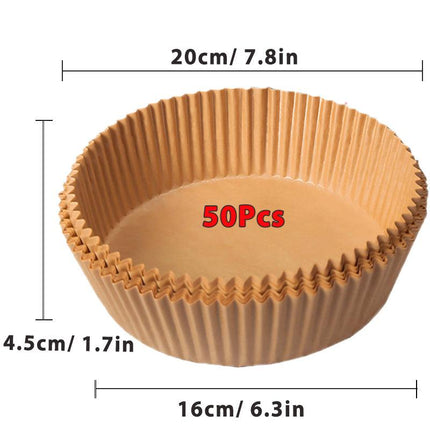 Kit de Moldes desechables Antiadherentes para Air Fryer