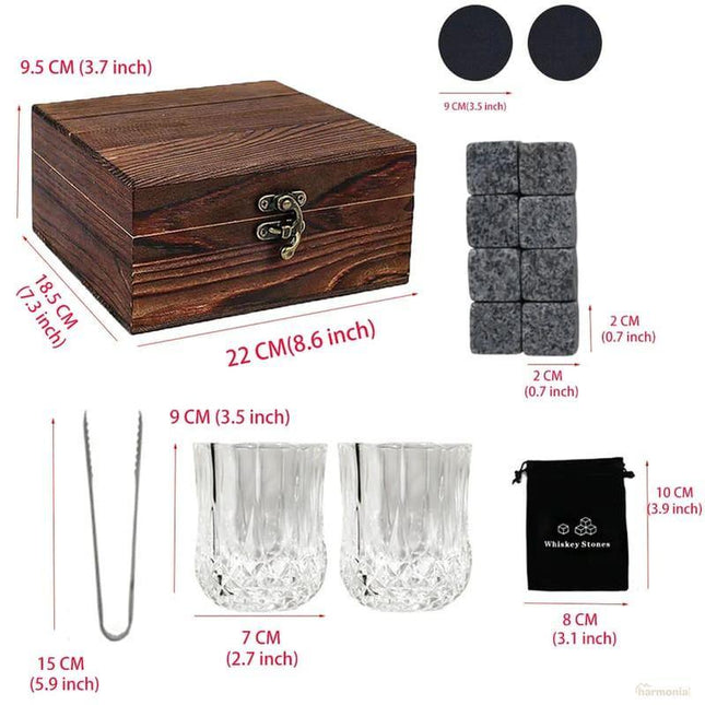 Kit Whisky Copas Cubo de Hielo Pinza -Zenithi Hogar