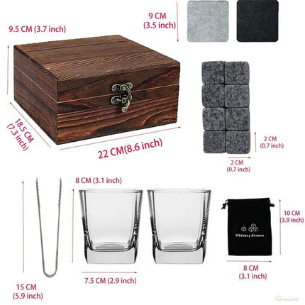Kit Whisky Copas Cubo de Hielo Pinza -Zenithi Hogar