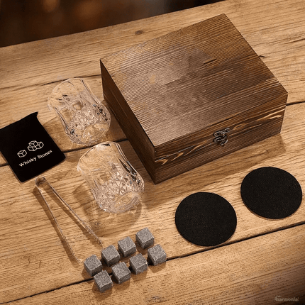 Kit Whisky Copas Cubo de Hielo Pinza -Zenithi Hogar