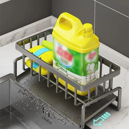 Porta Detergente y Esponja para Fregadero de Cocina