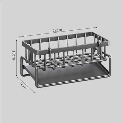 Porta Detergente y Esponja para Fregadero de Cocina