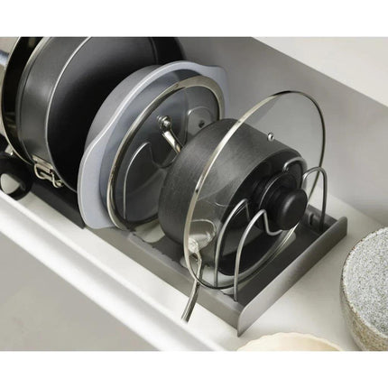 Soporte Organizador de Tapas y Sartenes de Cocina - Multiuso