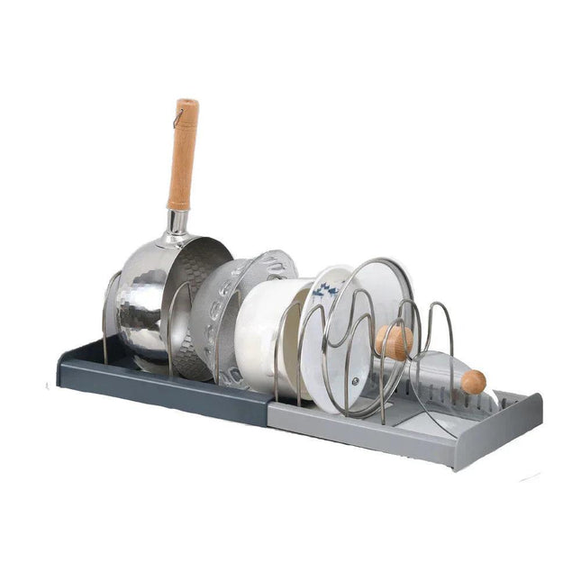 Soporte Organizador de Tapas y Sartenes de Cocina - Multiuso