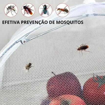 Tela Protectora de Alimentos Gris Plegable