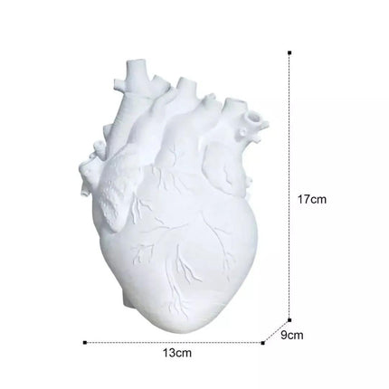 Vaso Decorativo para Sala de Cerámica Corazón