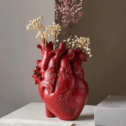 Vaso Decorativo para Sala de Cerámica Corazón